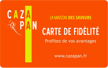 carte de fidélité Cazapan