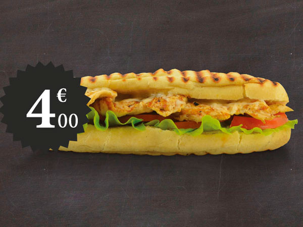 la sandwich panini  poulet Cazapan